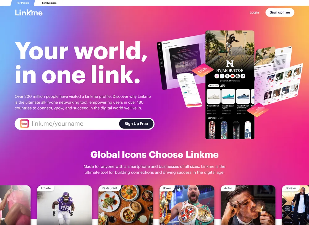 Link.me Screenshot