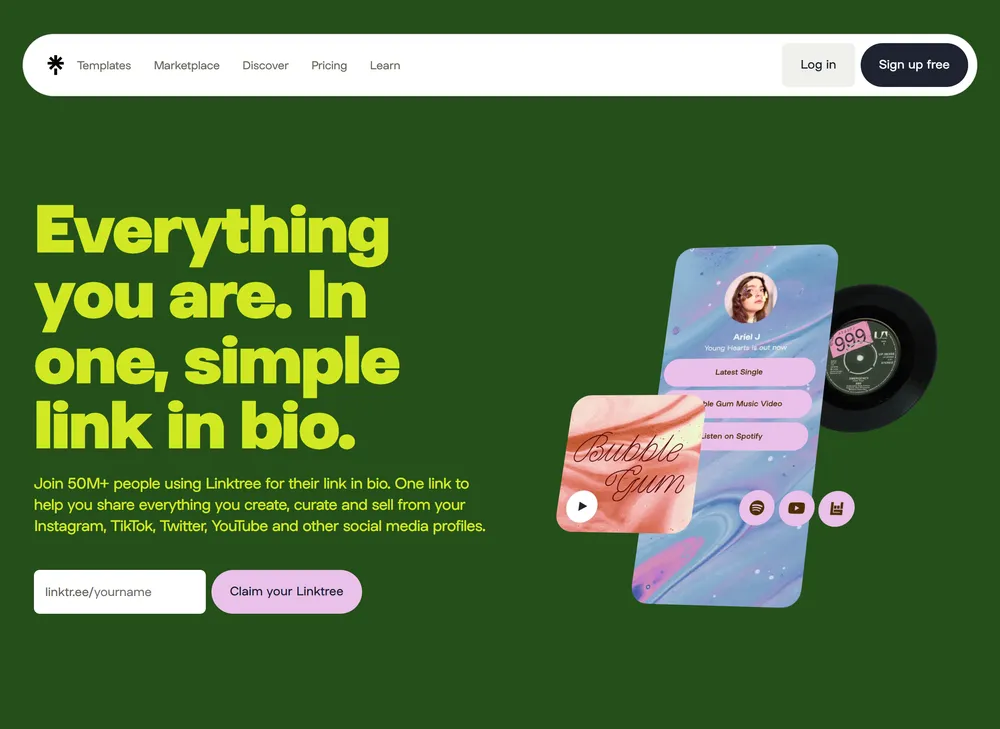 Linktree Screenshot
